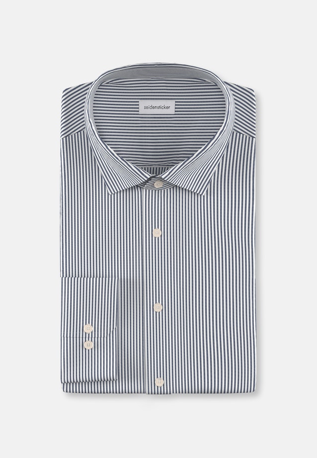 Slim Business Hemd Gestreift in Dunkelblau |  Seidensticker Onlineshop