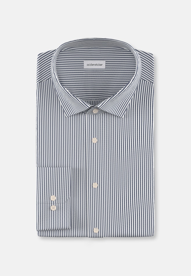 Slim Business Hemd Gestreift in Dunkelblau | Seidensticker Onlineshop