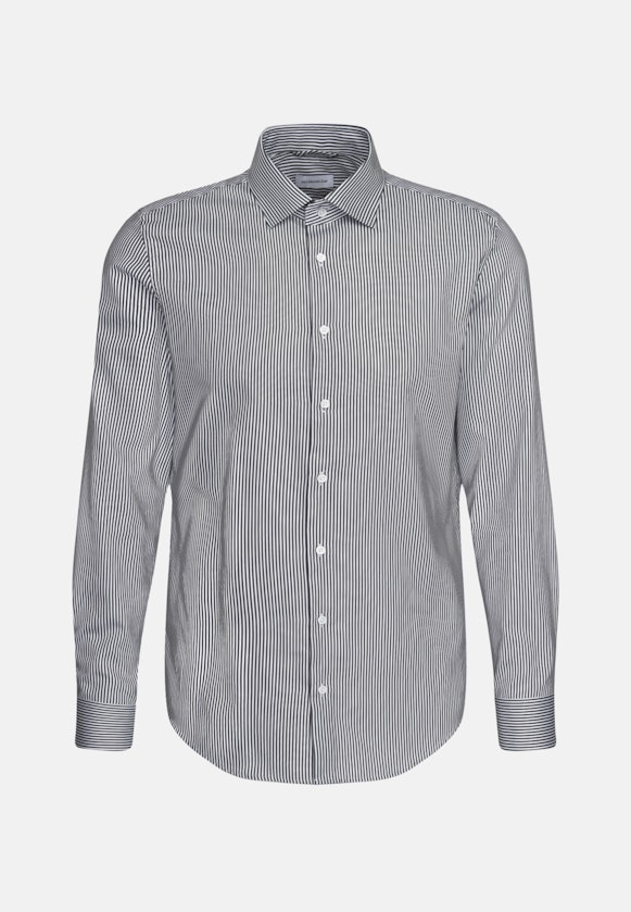 Slim Business Hemd Gestreift in Dunkelblau |  Seidensticker Onlineshop