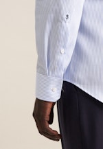 Slim Business Hemd Gestreift in Mittelblau |  Seidensticker Onlineshop