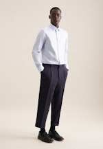 Slim Business Hemd Gestreift in Mittelblau |  Seidensticker Onlineshop