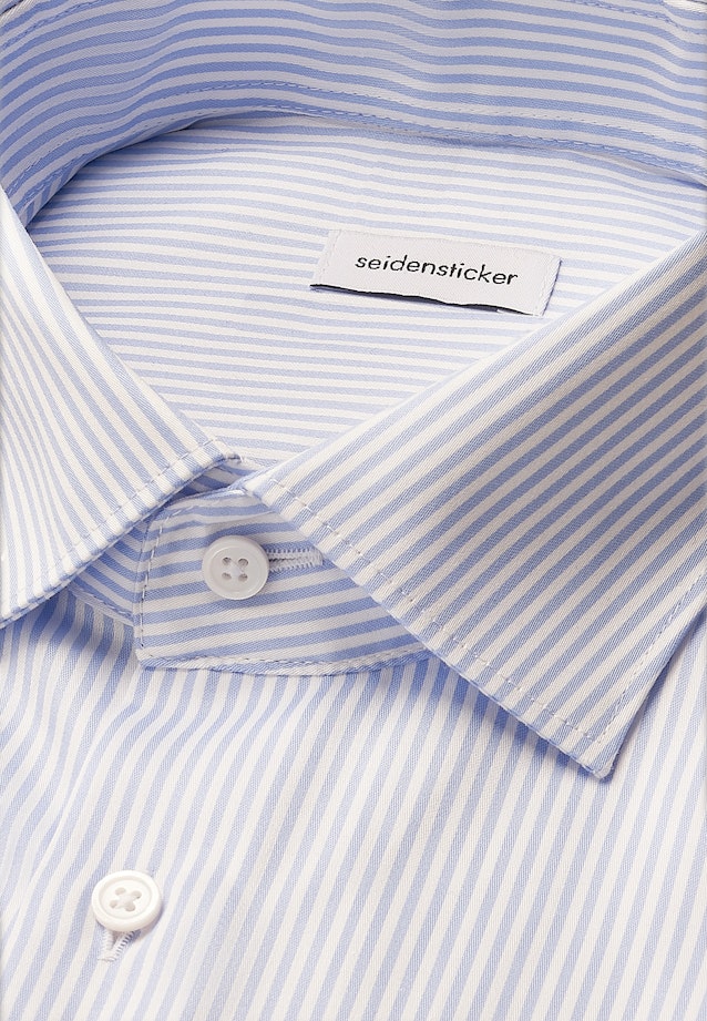 Slim Business Hemd Gestreift in Mittelblau |  Seidensticker Onlineshop