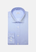 Slim Business Hemd Gestreift in Mittelblau |  Seidensticker Onlineshop