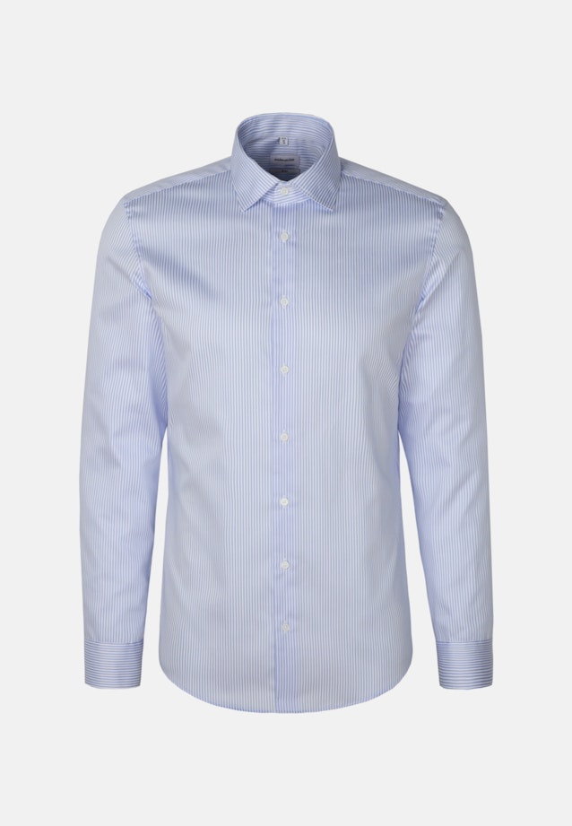 Slim Business Hemd Gestreift in Mittelblau |  Seidensticker Onlineshop