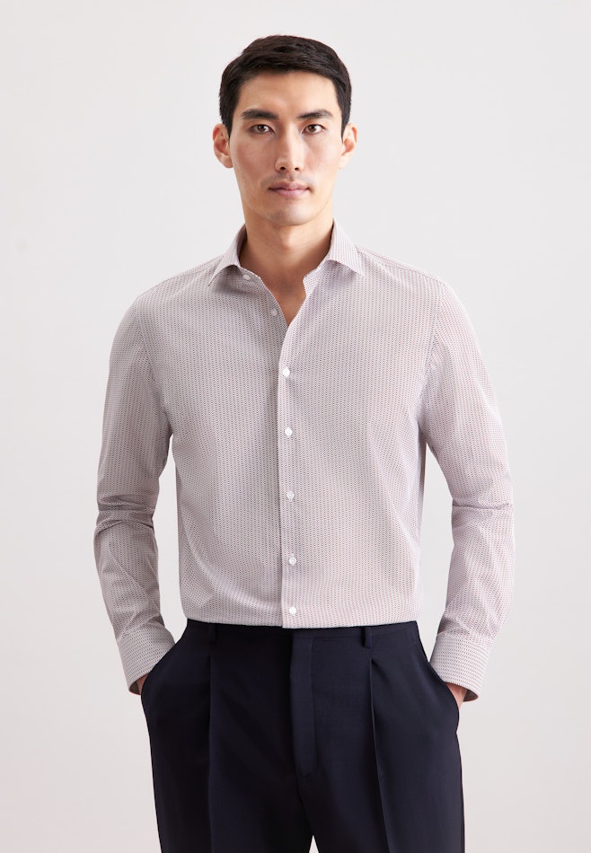 Slim Chemise d'affaires Rayures dans Rouge | Boutique en ligne Seidensticker