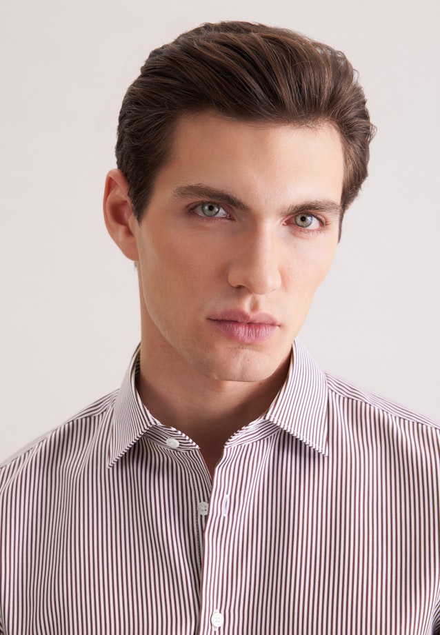 Slim Business Hemd Gestreift in Rot |  Seidensticker Onlineshop