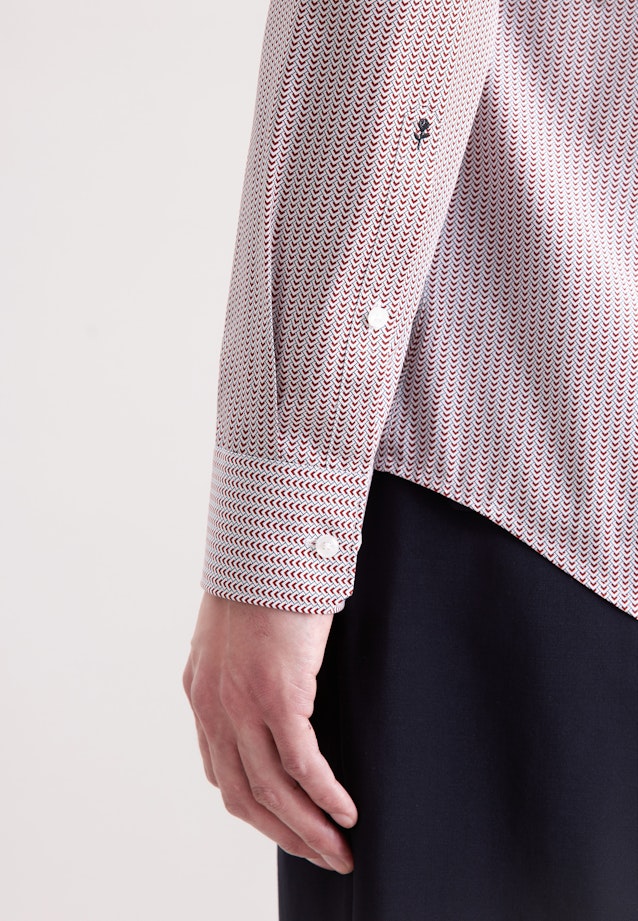 Slim Business Hemd Gestreift in Rot |  Seidensticker Onlineshop