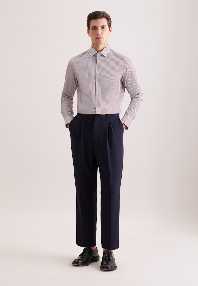 Slim Business Hemd Gestreift in Rot |  Seidensticker Onlineshop