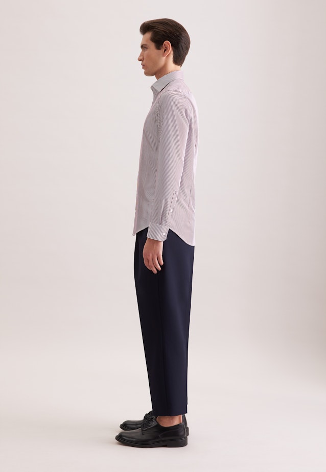 Slim Business Hemd Gestreift in Rot |  Seidensticker Onlineshop