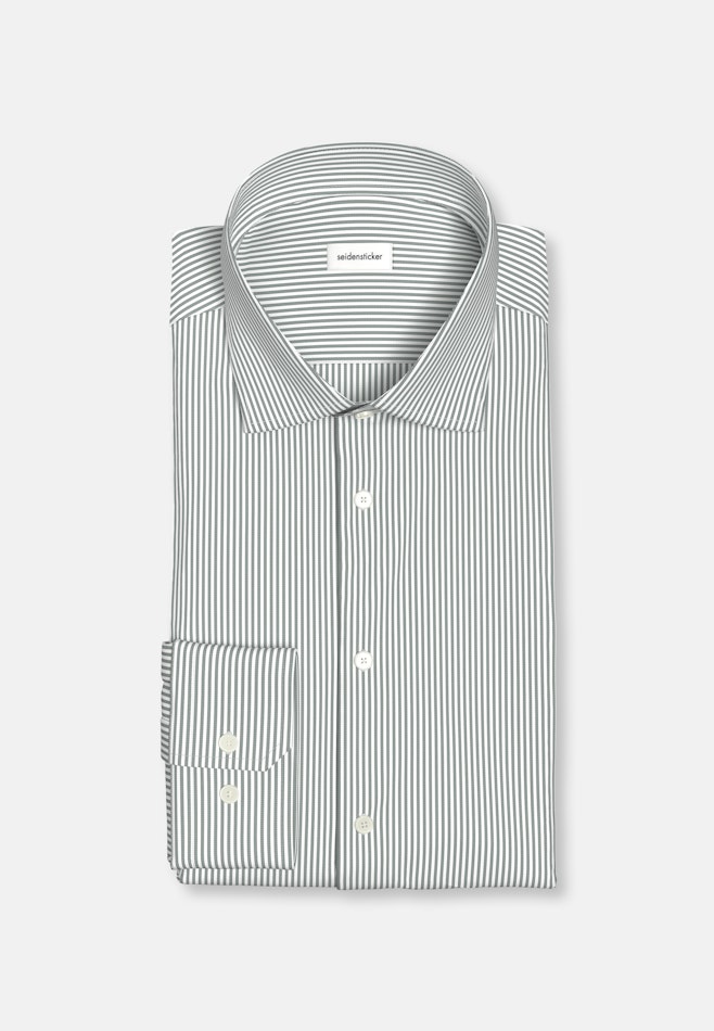Slim Business shirt Stripes in Green | Seidensticker online shop