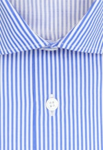 Slim Business Hemd Gestreift in Mittelblau |  Seidensticker Onlineshop