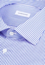 Slim Business Hemd Gestreift in Mittelblau |  Seidensticker Onlineshop