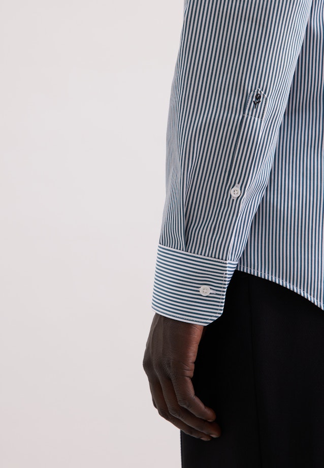 Slim Business Hemd Gestreift in Grün |  Seidensticker Onlineshop
