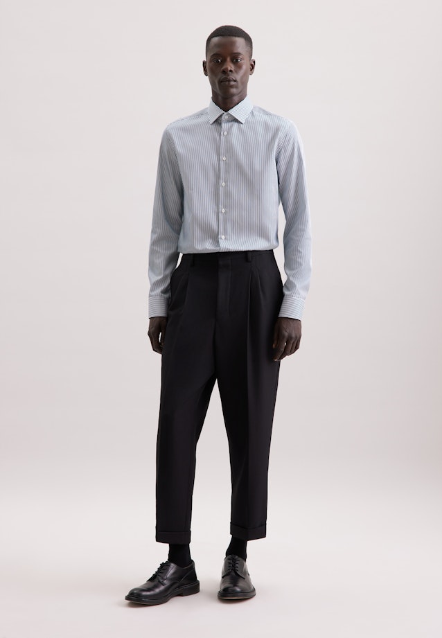 Slim Business Hemd Gestreift in Grün |  Seidensticker Onlineshop