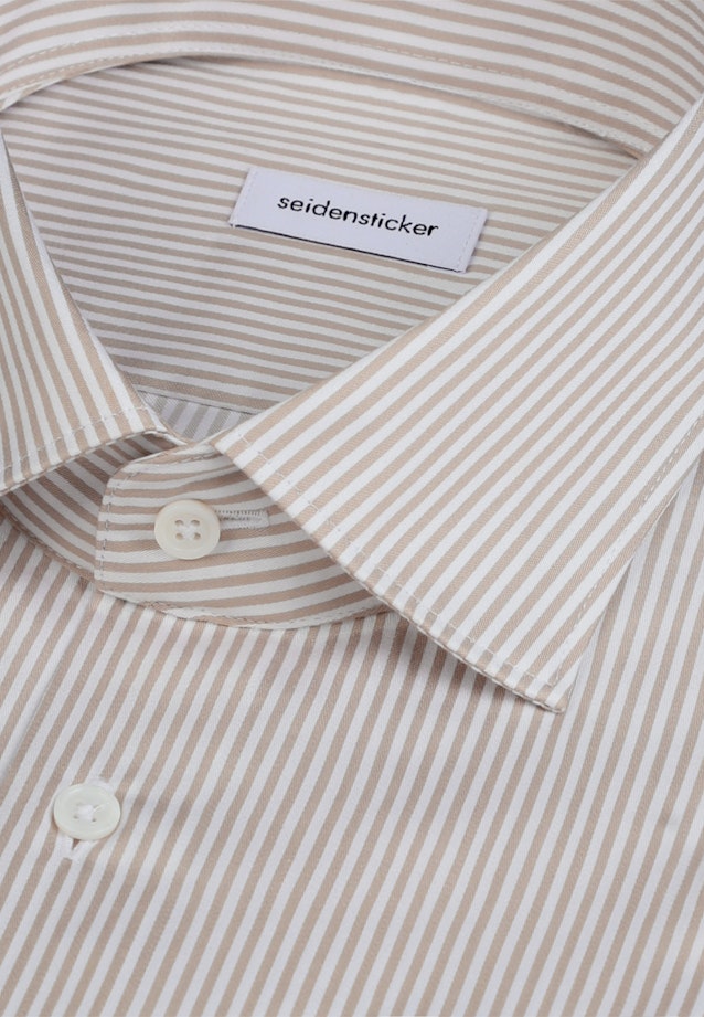 Slim Business Hemd Gestreift in Beige |  Seidensticker Onlineshop
