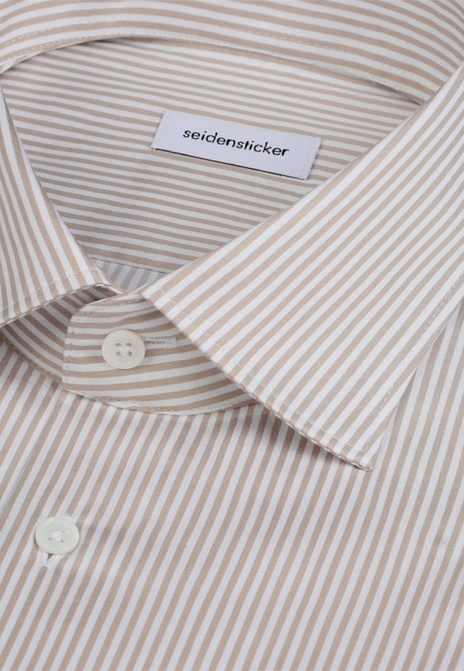 Slim Business Hemd Gestreift in Beige | Seidensticker Onlineshop
