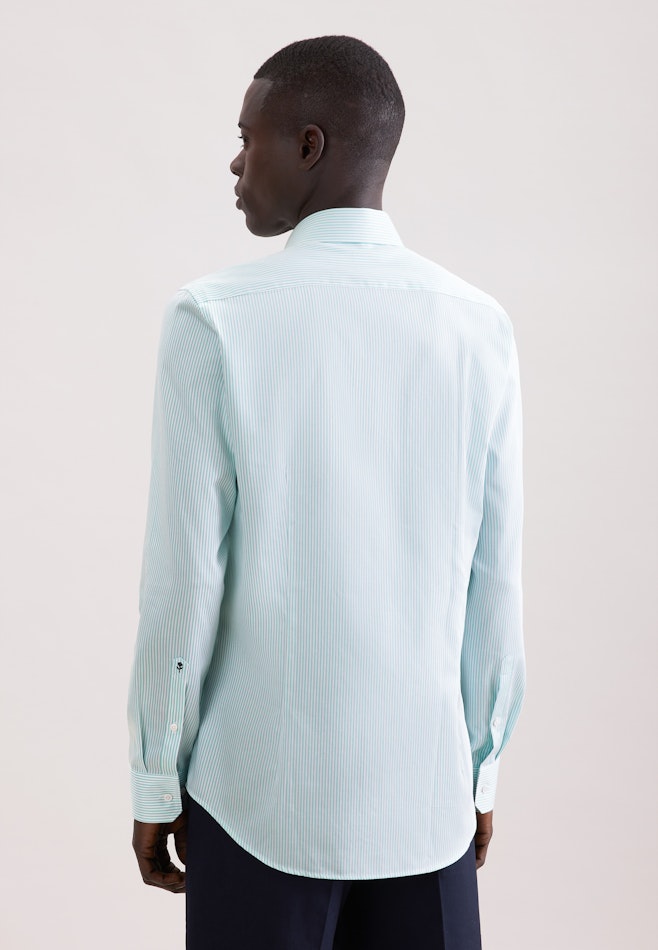 Slim Business shirt Stripes in Grün | Seidensticker online shop