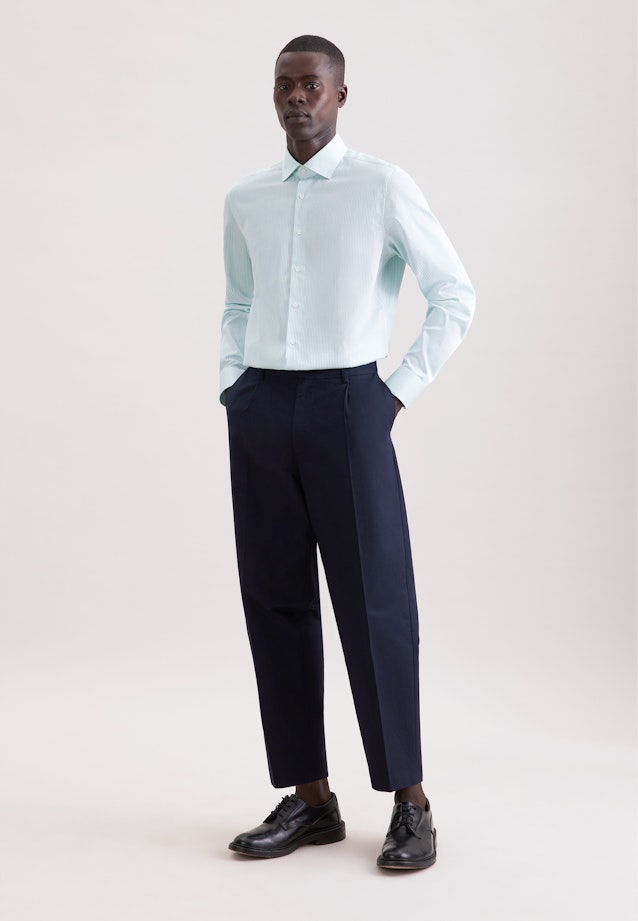 Slim Business Hemd Gestreift in Grün |  Seidensticker Onlineshop