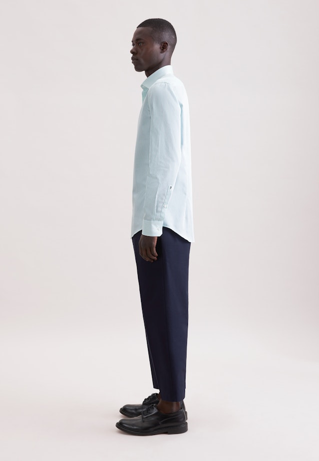 Slim Business Hemd Gestreift in Grün |  Seidensticker Onlineshop