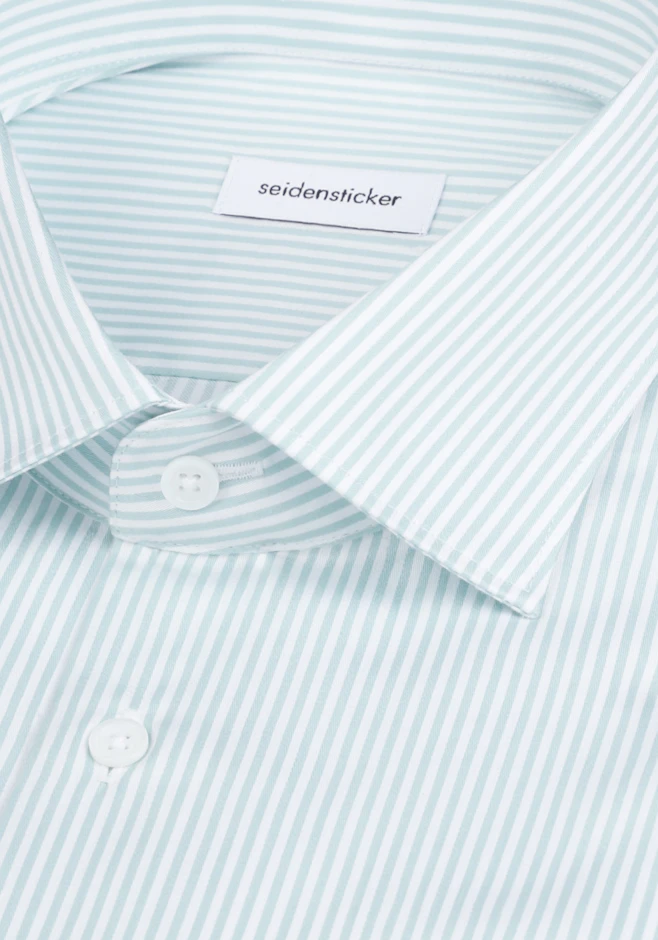 Slim Business Hemd Gestreift in Grün | Seidensticker Onlineshop