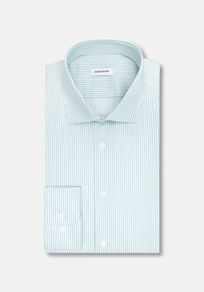 Slim Business Hemd Gestreift in Grün | Seidensticker Onlineshop