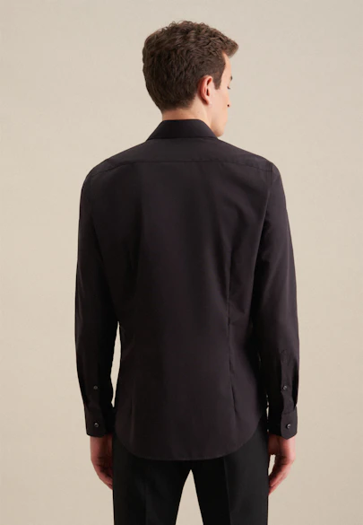 Slim Business Hemd Uni in Schwarz |  Seidensticker Onlineshop