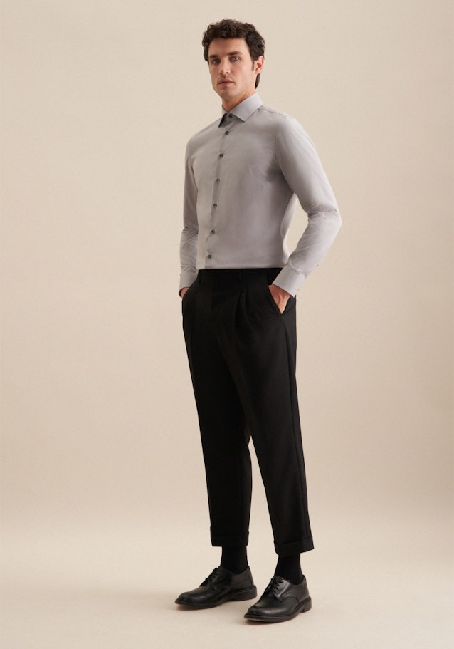Slim Business Shirt Uni in Grey | Seidensticker Onlineshop