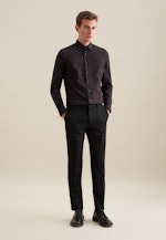 Shaped Business shirt Uni in Black |  Seidensticker Onlineshop