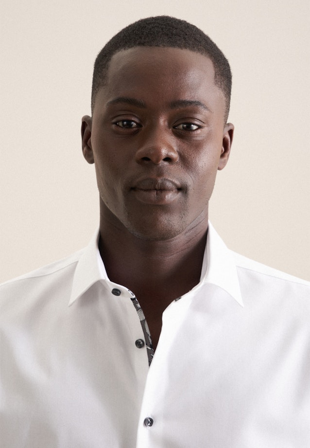 Shaped Business Hemd Uni in Weiß |  Seidensticker Onlineshop