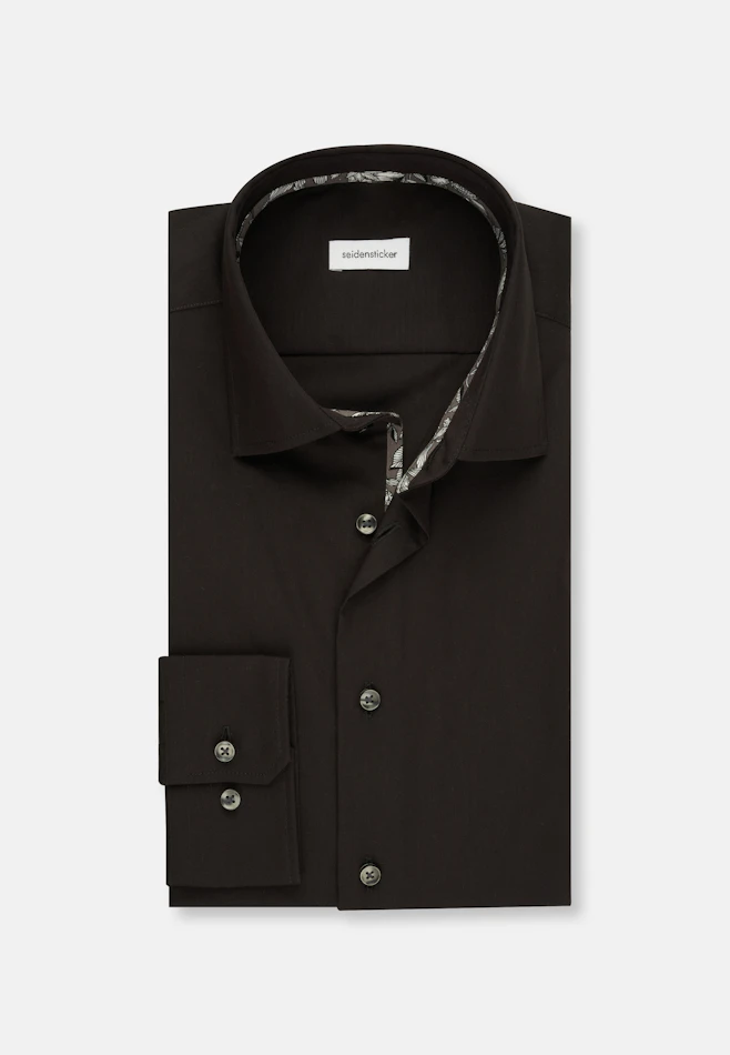 X-Slim Chemise d'affaires Uni dans Noir | Boutique en ligne Seidensticker