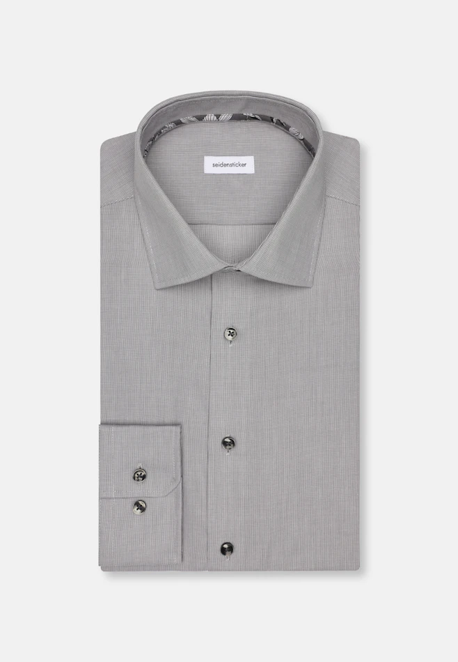 X-Slim Chemise d'affaires Uni dans Gris | Boutique en ligne Seidensticker
