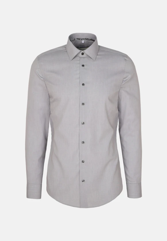 X-Slim Business shirt Uni in Grey |  Seidensticker Onlineshop
