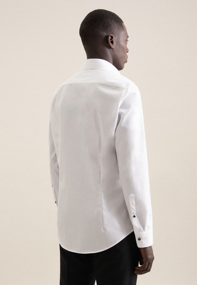 Non-iron Structure Business Shirt in X-Slim with Kent-Collar in White |  Seidensticker Onlineshop