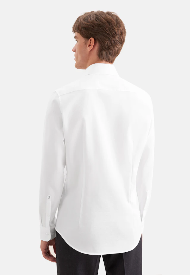 Slim Business Hemd Struktur in Weiß |  Seidensticker Onlineshop