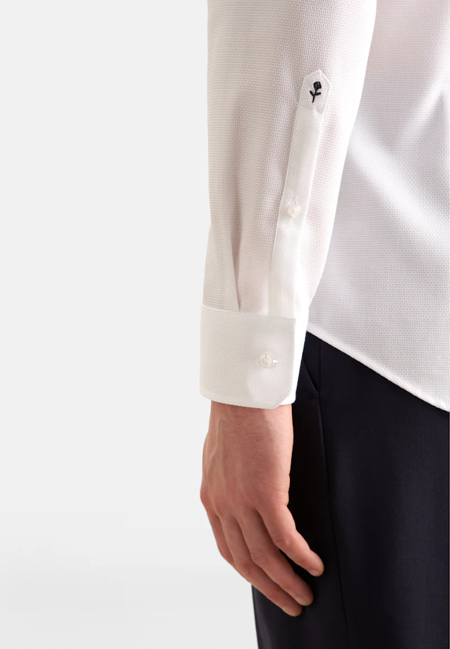 Slim Business shirt Structure in White |  Seidensticker Onlineshop
