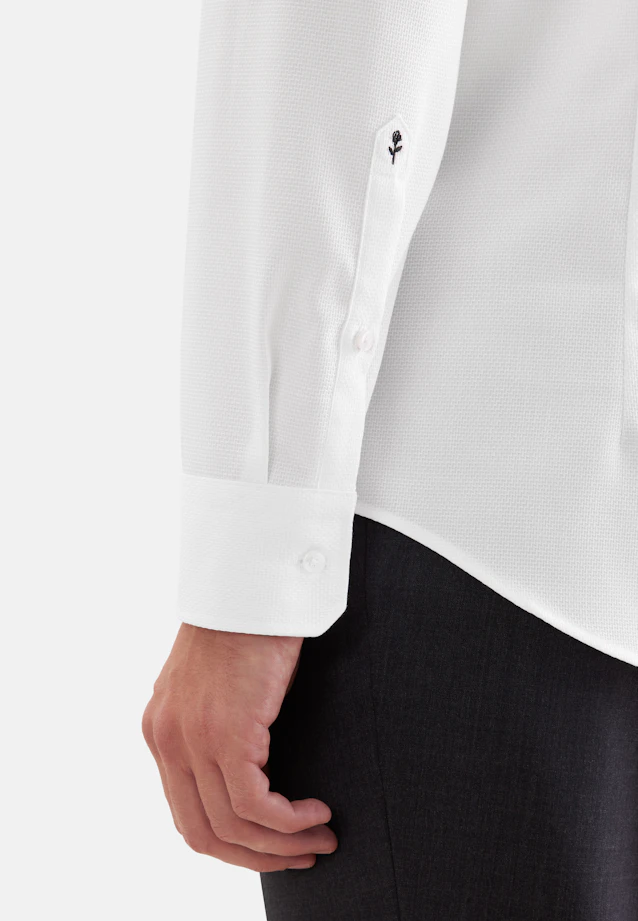 Slim Business shirt Structure in White |  Seidensticker Onlineshop