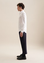 Non-iron Twill Business shirt in Slim with Kent-Collar in White |  Seidensticker Onlineshop