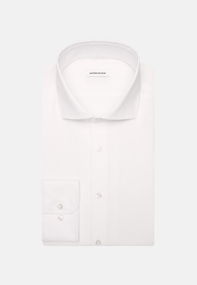 Non-iron Twill Business shirt in Slim with Kent-Collar in White |  Seidensticker Onlineshop