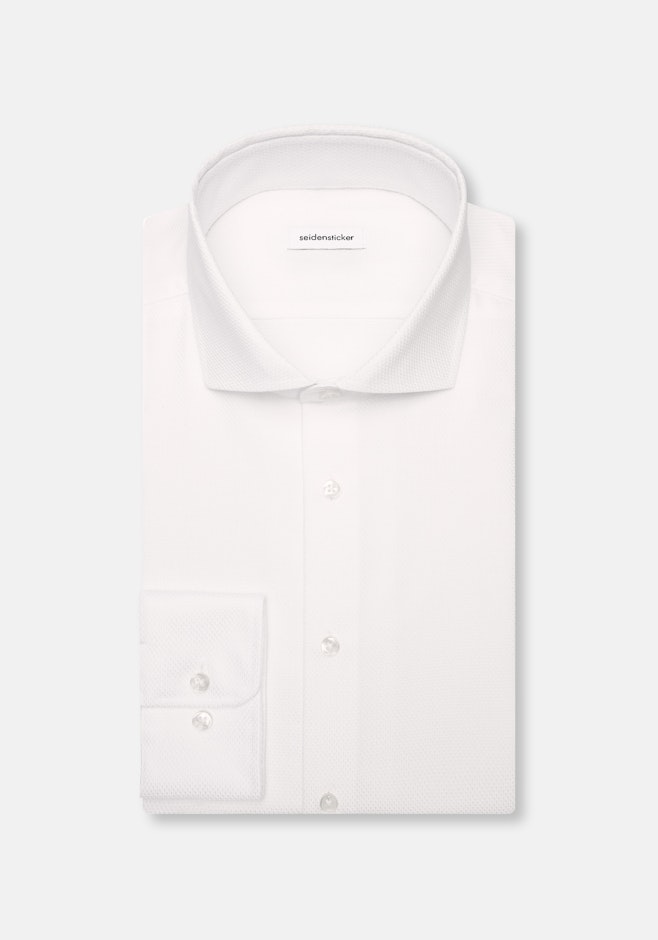 Slim Business shirt Structure in White | Seidensticker online shop