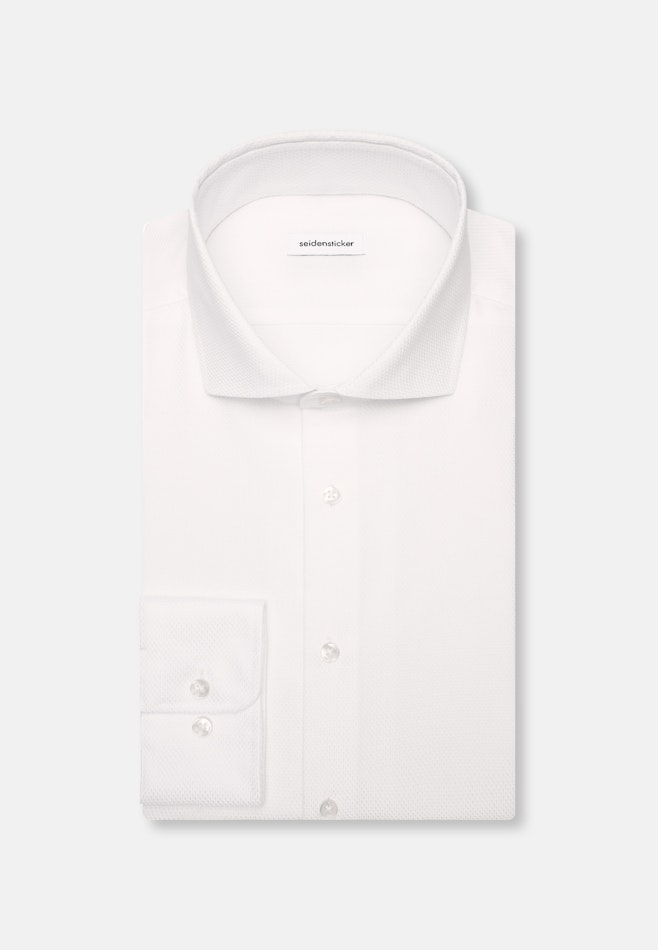Slim Business Hemd Struktur in Weiß | Seidensticker Onlineshop