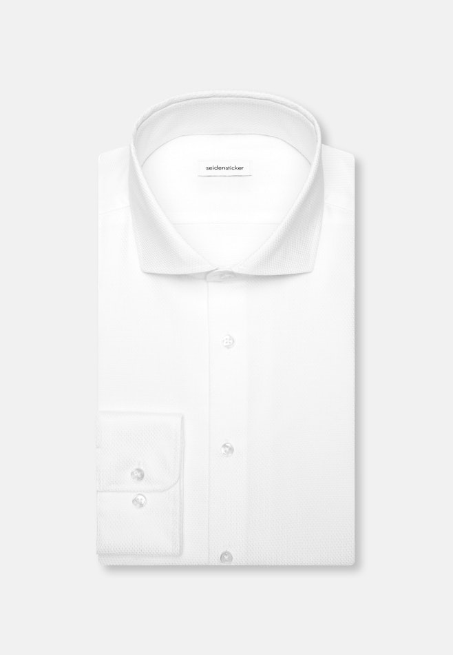 Slim Business Hemd Struktur in Weiß | Seidensticker Onlineshop