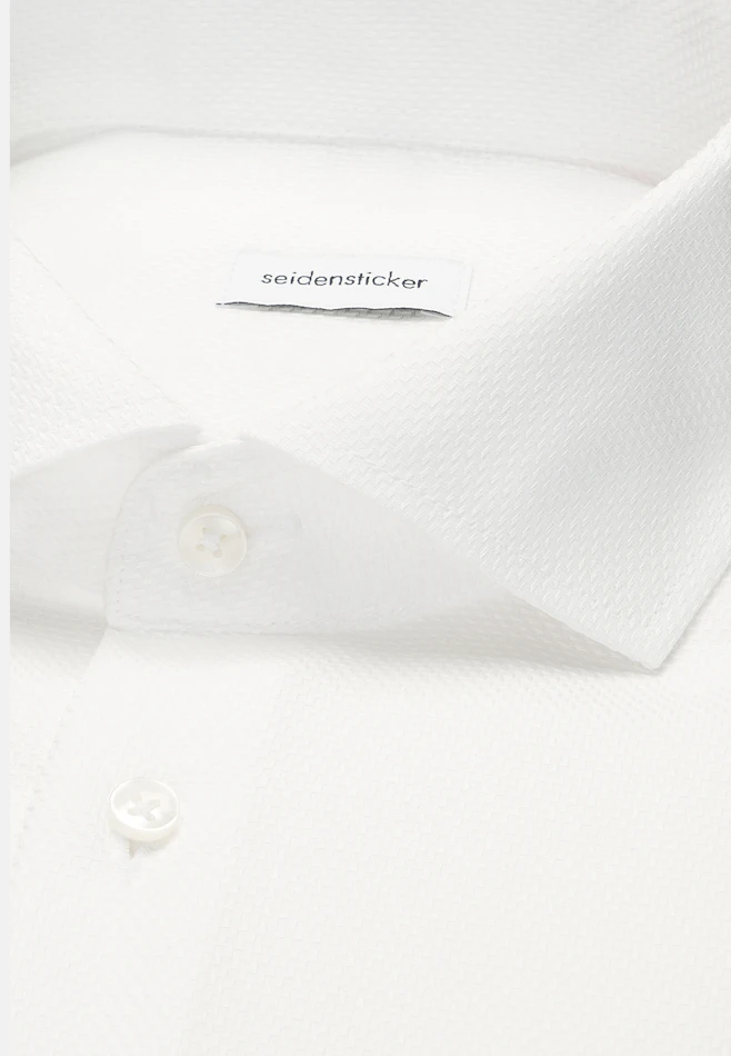Slim Business shirt Structure in White | Seidensticker online shop