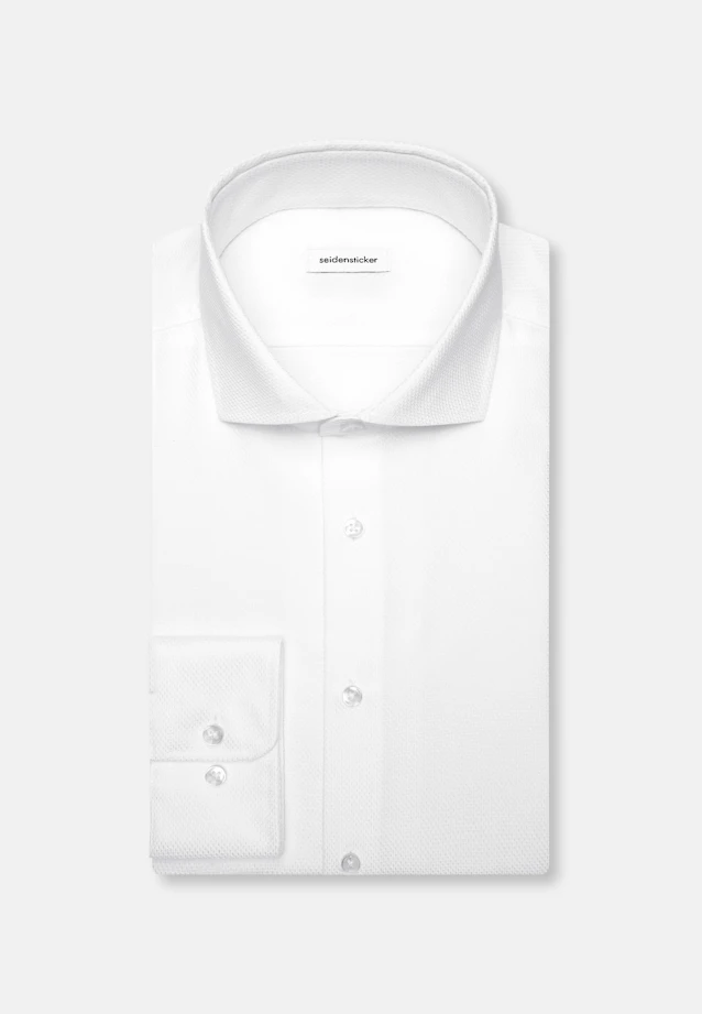 Slim Business Hemd Struktur in Weiß |  Seidensticker Onlineshop