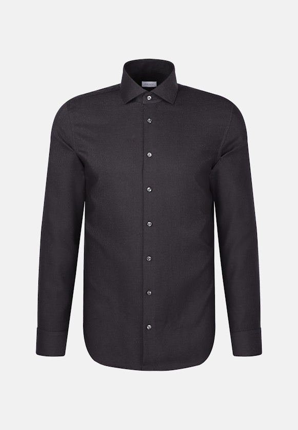 Slim Business shirt Structure in Grey |  Seidensticker Onlineshop