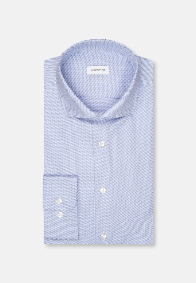 Slim Business Hemd Struktur in Hellblau |  Seidensticker Onlineshop