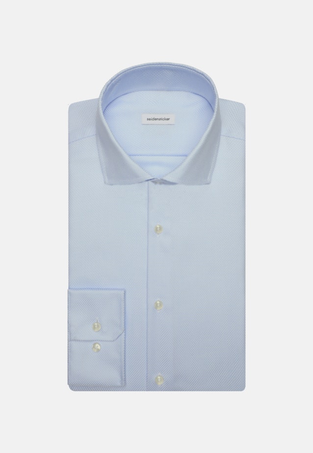 Chemise d'affaires Slim sans repassage Col Kent in Bleu Clair |  Seidensticker Onlineshop