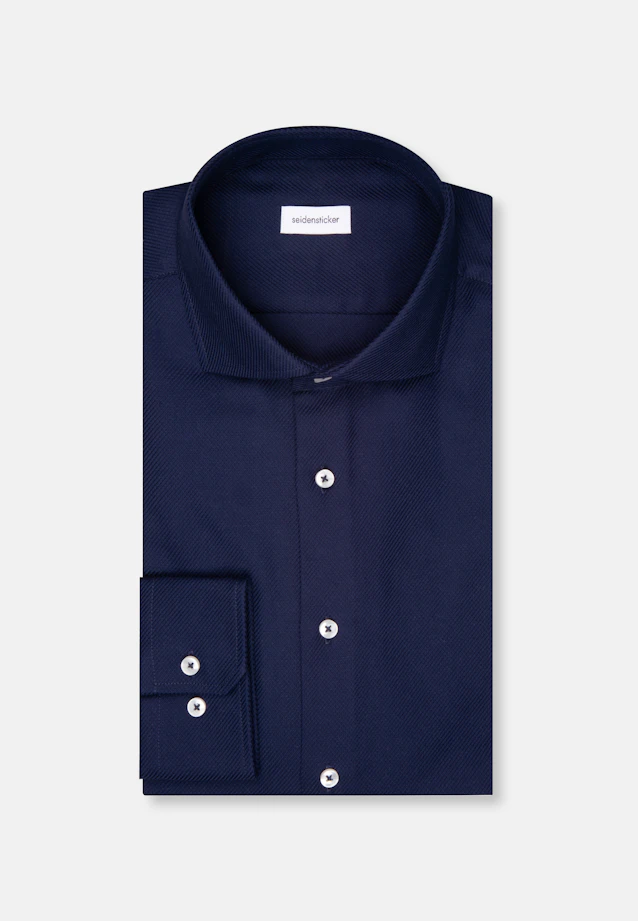 Slim Chemise d'affaires Structure in Bleu Foncé |  Seidensticker Onlineshop