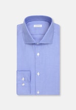 Slim Business Hemd Struktur in Mittelblau |  Seidensticker Onlineshop