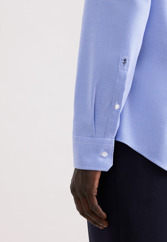 Slim Chemise d'affaires Structure in Bleu Moyen |  Seidensticker Onlineshop