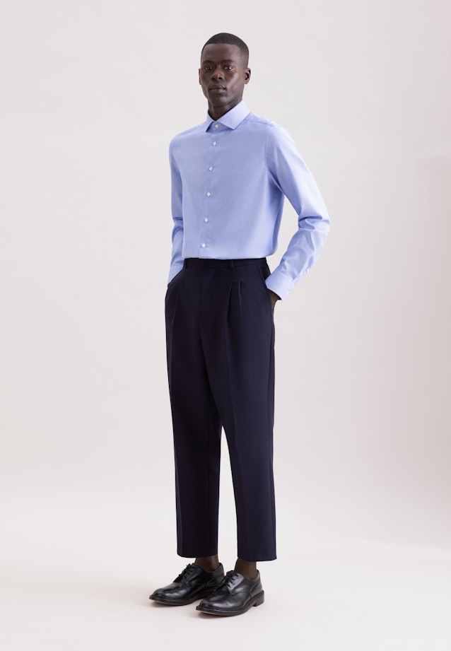 Slim Chemise d'affaires Structure in Bleu Moyen |  Seidensticker Onlineshop